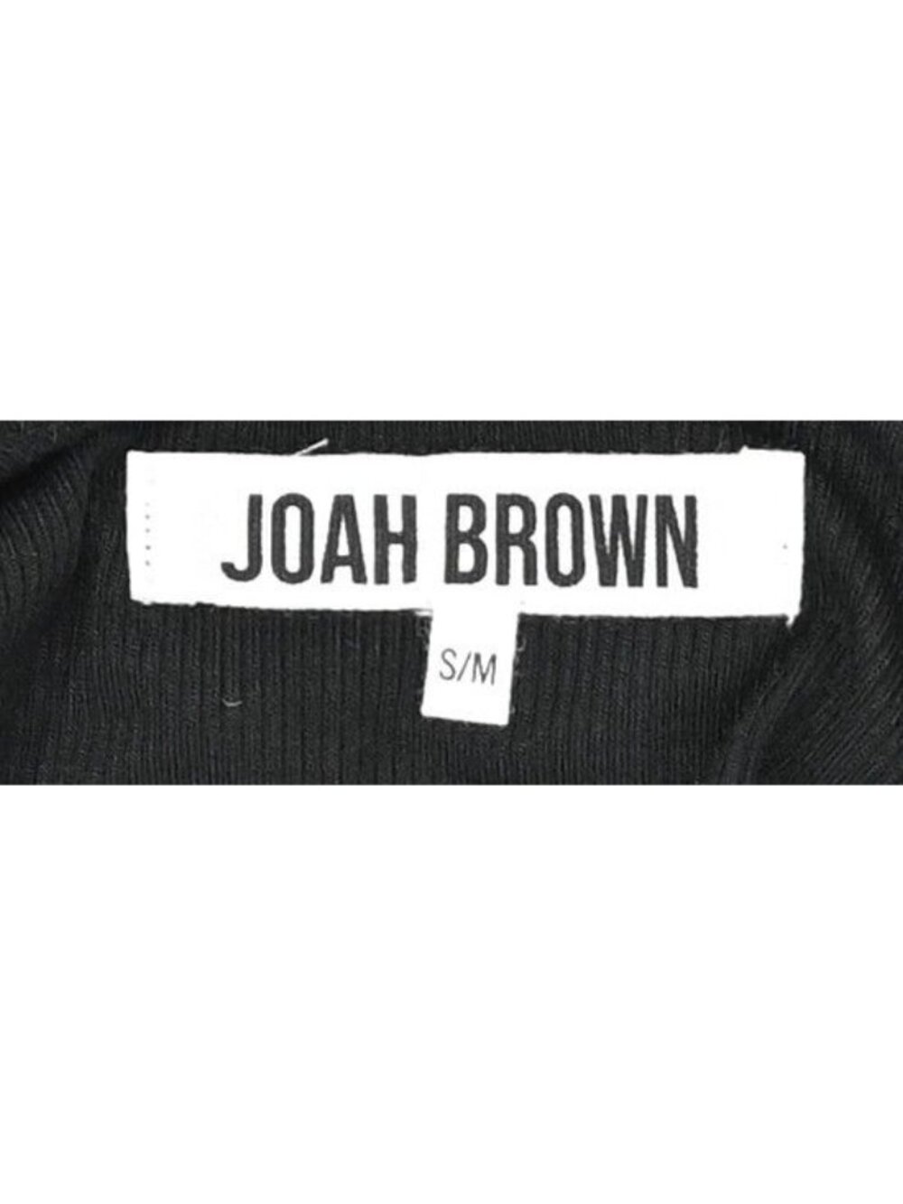 Joah Brown Strappy Slit Dress in Black Rib - Picture 3 of 3